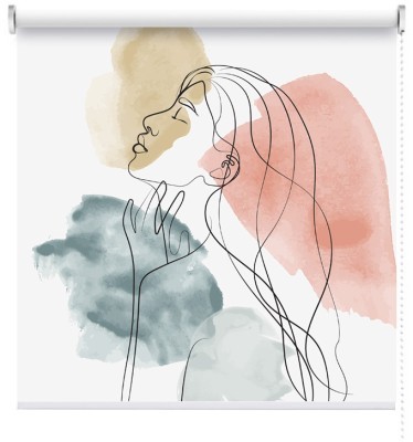 Houseart Χρώματα νερομπογιάς, Line Art, Ρολοκουρτίνες, 100 x 141 εκ.